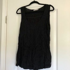 🛍 3/$20 - Ricki’s Black Lace Sleeveless Top